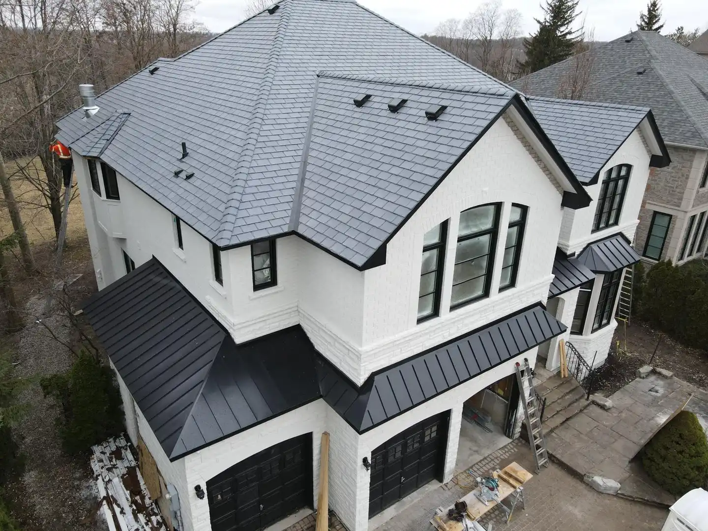 Slate roof installed by The Roofers